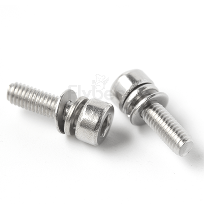 304不銹鋼A2-50內(nèi)六角圓柱頭帶平彈墊組合螺釘Q/DM-05